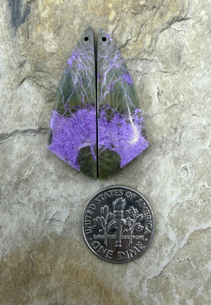 Stichite/Atlantisite (Australia) Matching Earring Slab Bead