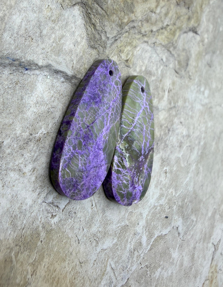 Stichite/Atlantisite (Australia) Matching Earring Slab Bead