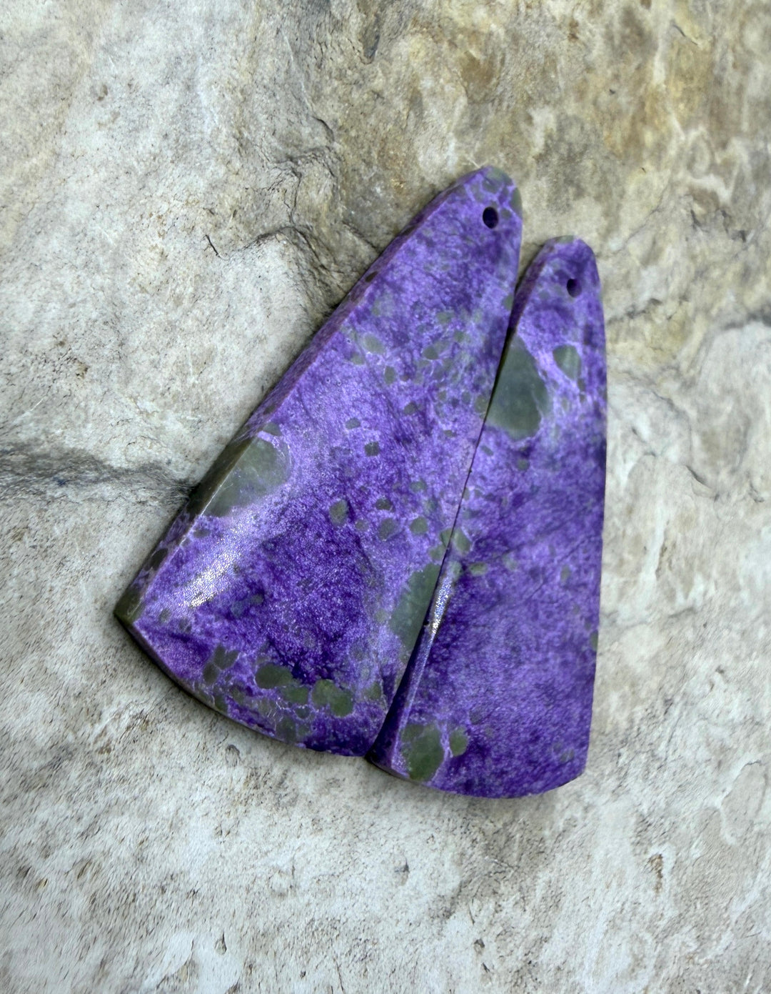 Stichite/Atlantisite (Australia) Matching Earring Slab Bead