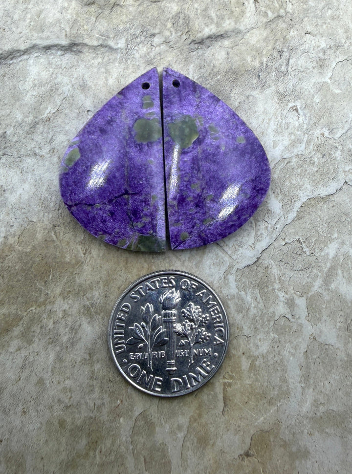 Stichite/Atlantisite (Australia) Matching Earring Slab Bead