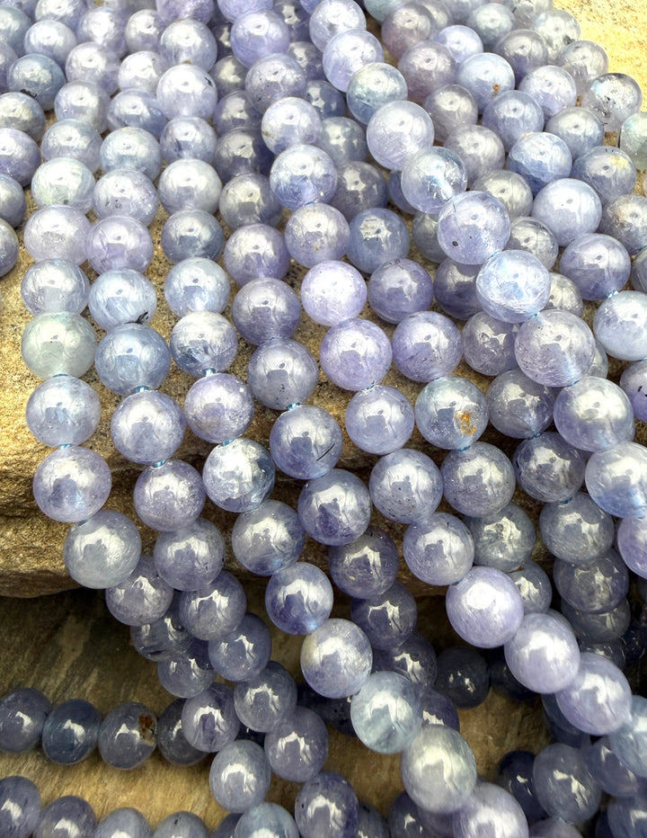 Tanzanite 6mm Round Beads 15.5 Inch Strand - tanzanite