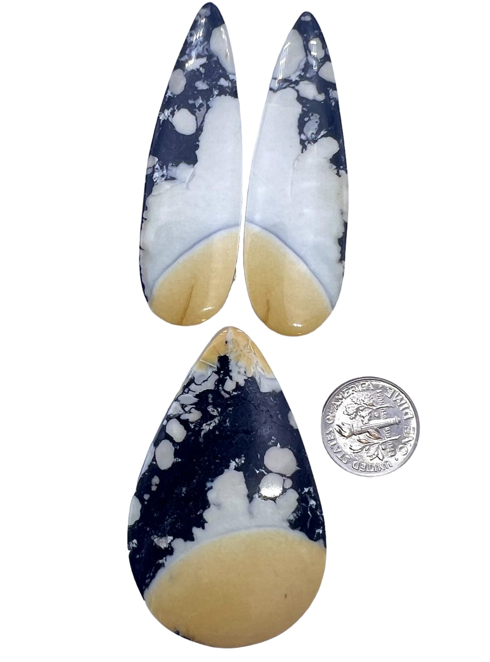 Top Quality Maligano Jasper GIANT Designer Cabochon 3 Piece