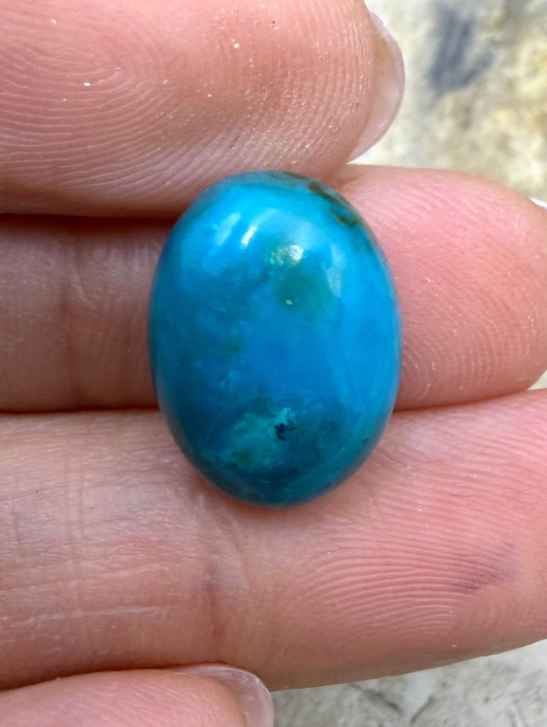 Top Quality Peruvian Blue Opal (Peru) Freeform Cabochon