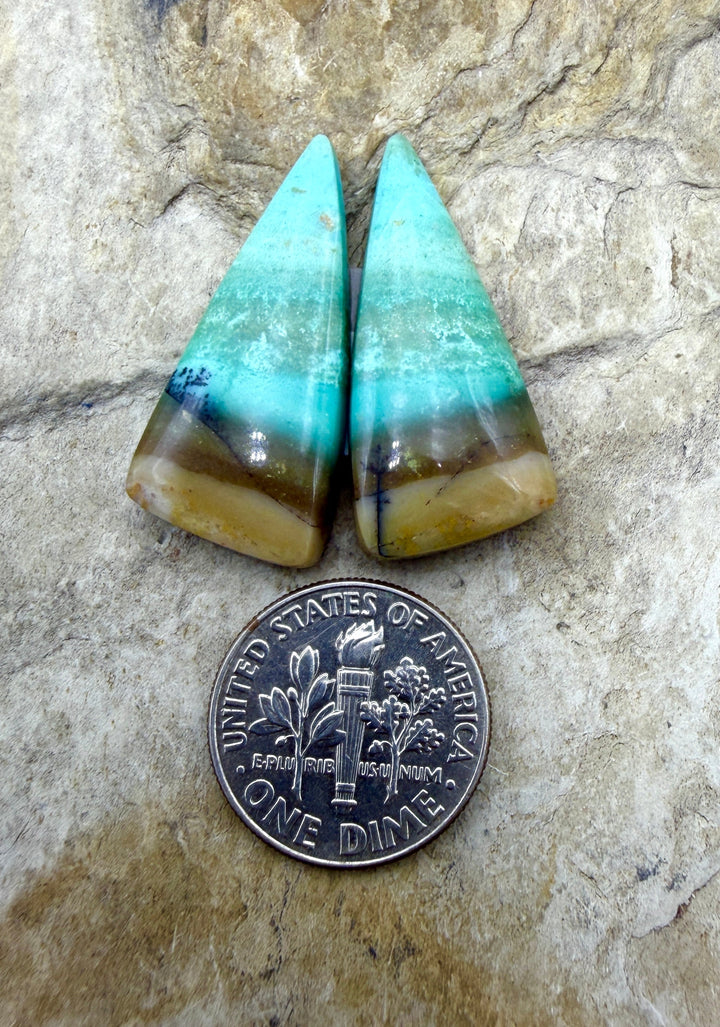Top Quality Peruvian Blue Opal (Peru) Freeform Cabochon