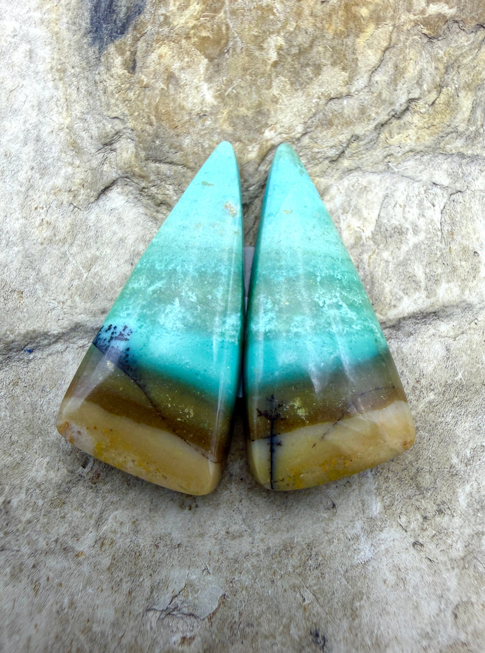 Top Quality Peruvian Blue Opal (Peru) Freeform Cabochon