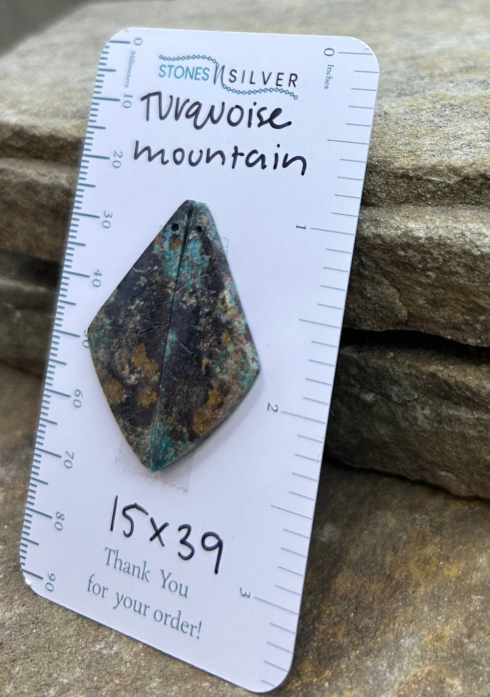 Turquoise Mountain (Arizona) Matching Earring Slab Bead