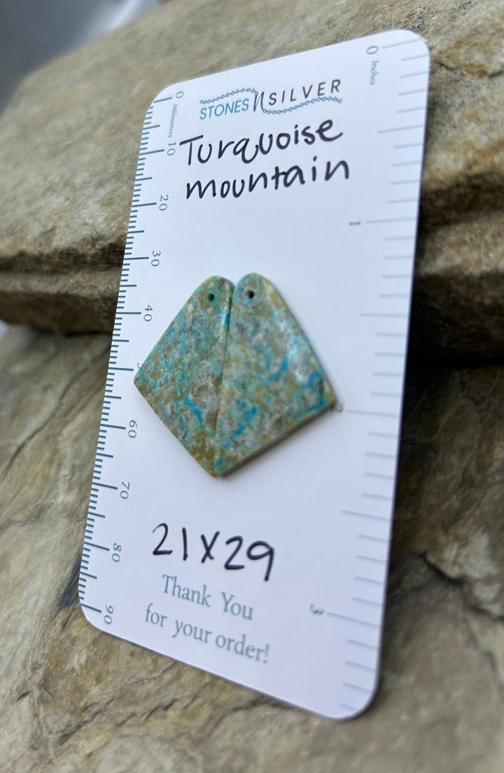 Turquoise Mountain (Arizona) Matching Earring Slab Bead