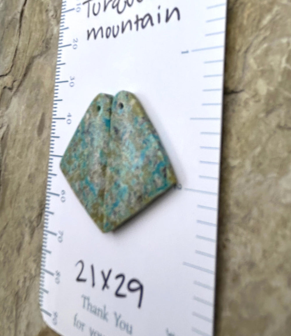 Turquoise Mountain (Arizona) Matching Earring Slab Bead