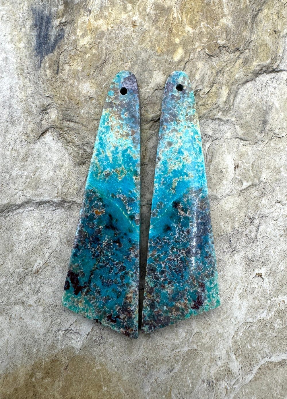 Turquoise Mountain Turquoise (AZ) BIG Matching Earring Slab