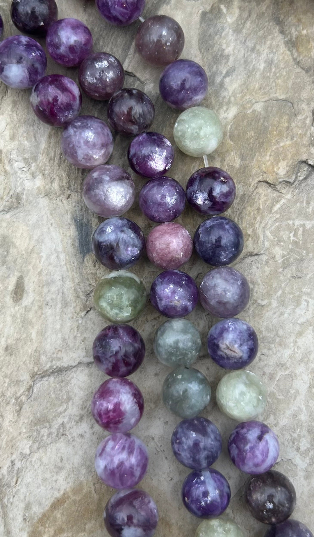 Unicorn Stone (Madagascar) Round Beads 12mm 8 Inch