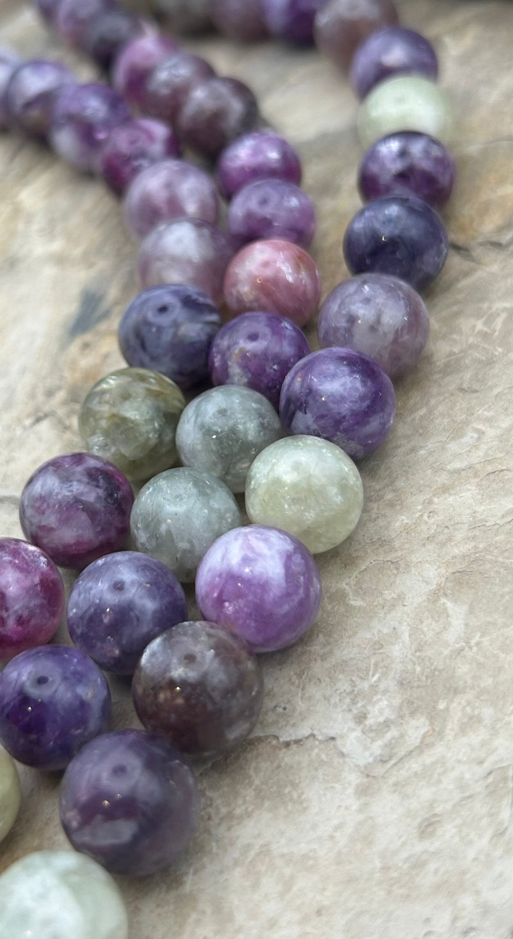 Unicorn Stone (Madagascar) Round Beads 12mm 8 Inch