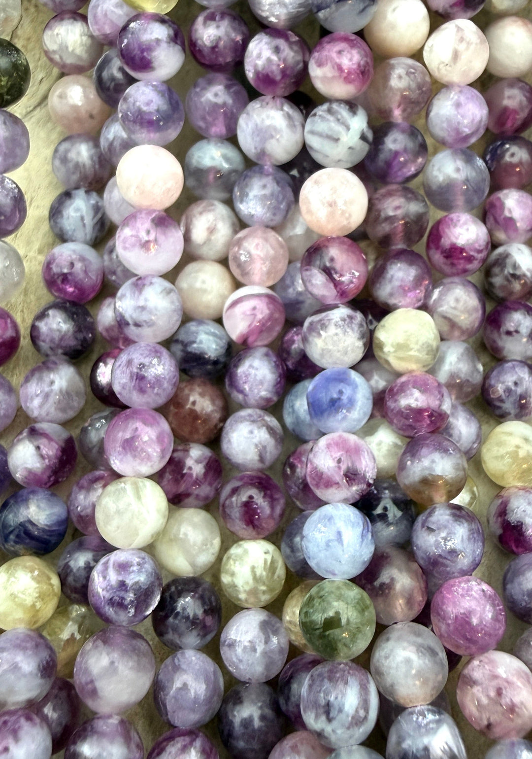 Unicorn Stone (Madagascar) Round Beads 7mm 15 Inch