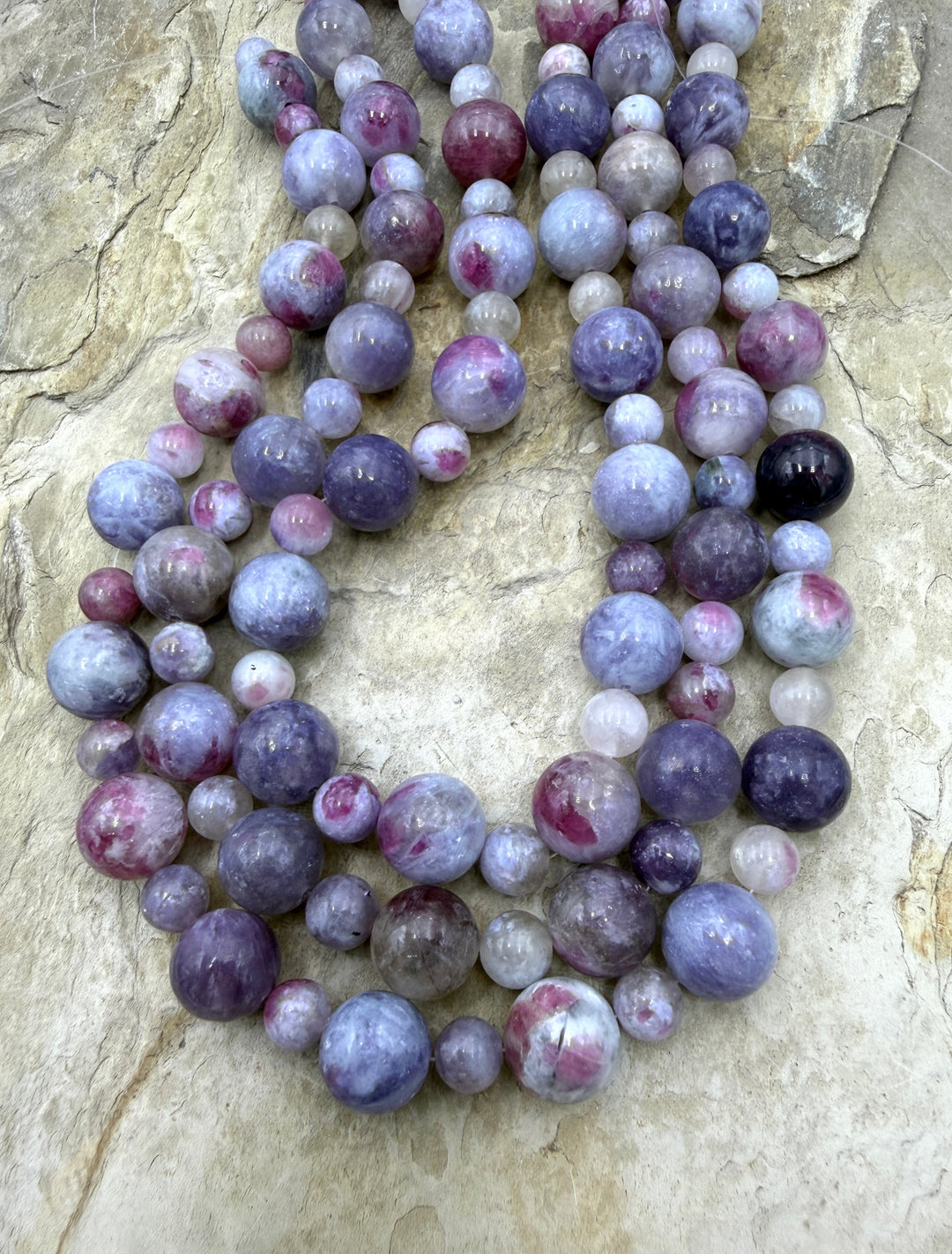 Unicorn Stone (Madagasgar) Designer Strand of Mixed Size