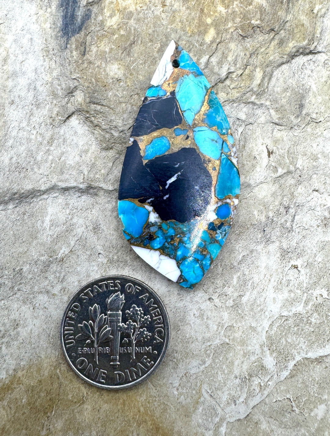 White Buffalo Kingman Turquoise & Bronze - Kingman