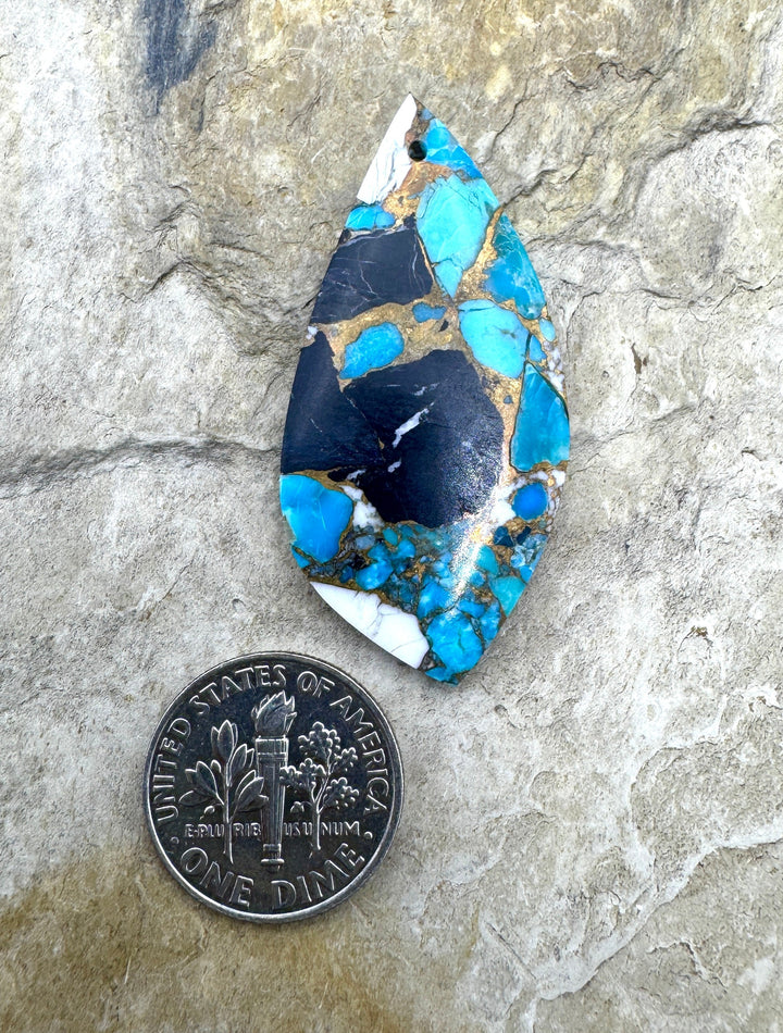 White Buffalo Kingman Turquoise & Bronze - Kingman