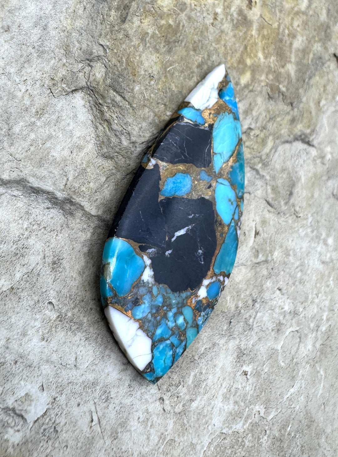 White Buffalo Kingman Turquoise & Bronze - Kingman