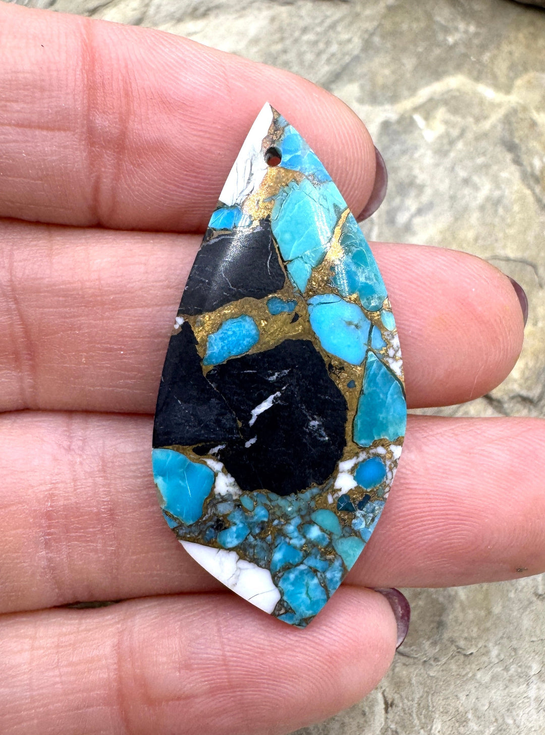 White Buffalo Kingman Turquoise & Bronze - Kingman