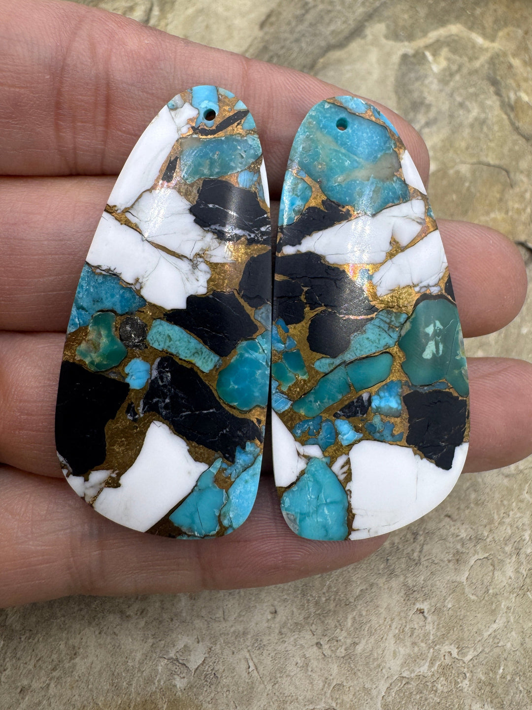 White Buffalo Kingman Turquoise & Bronze - Kingman