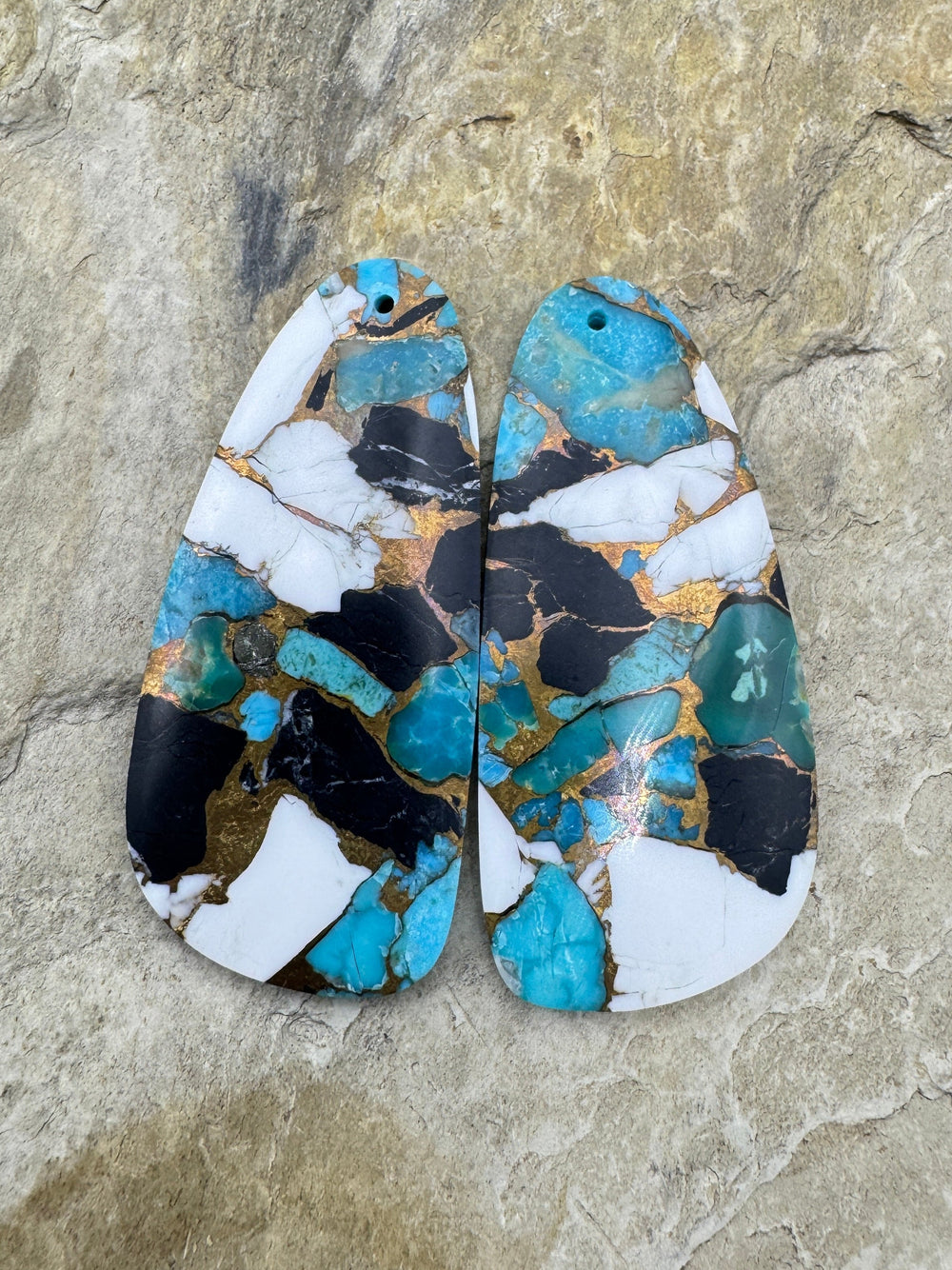 White Buffalo Kingman Turquoise & Bronze - Kingman