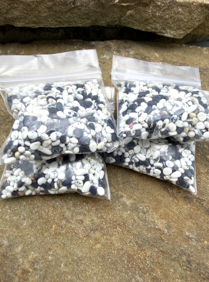 White Buffalo (Nevada) Tumbled Un-Drilled Nuggets 2-4mm
