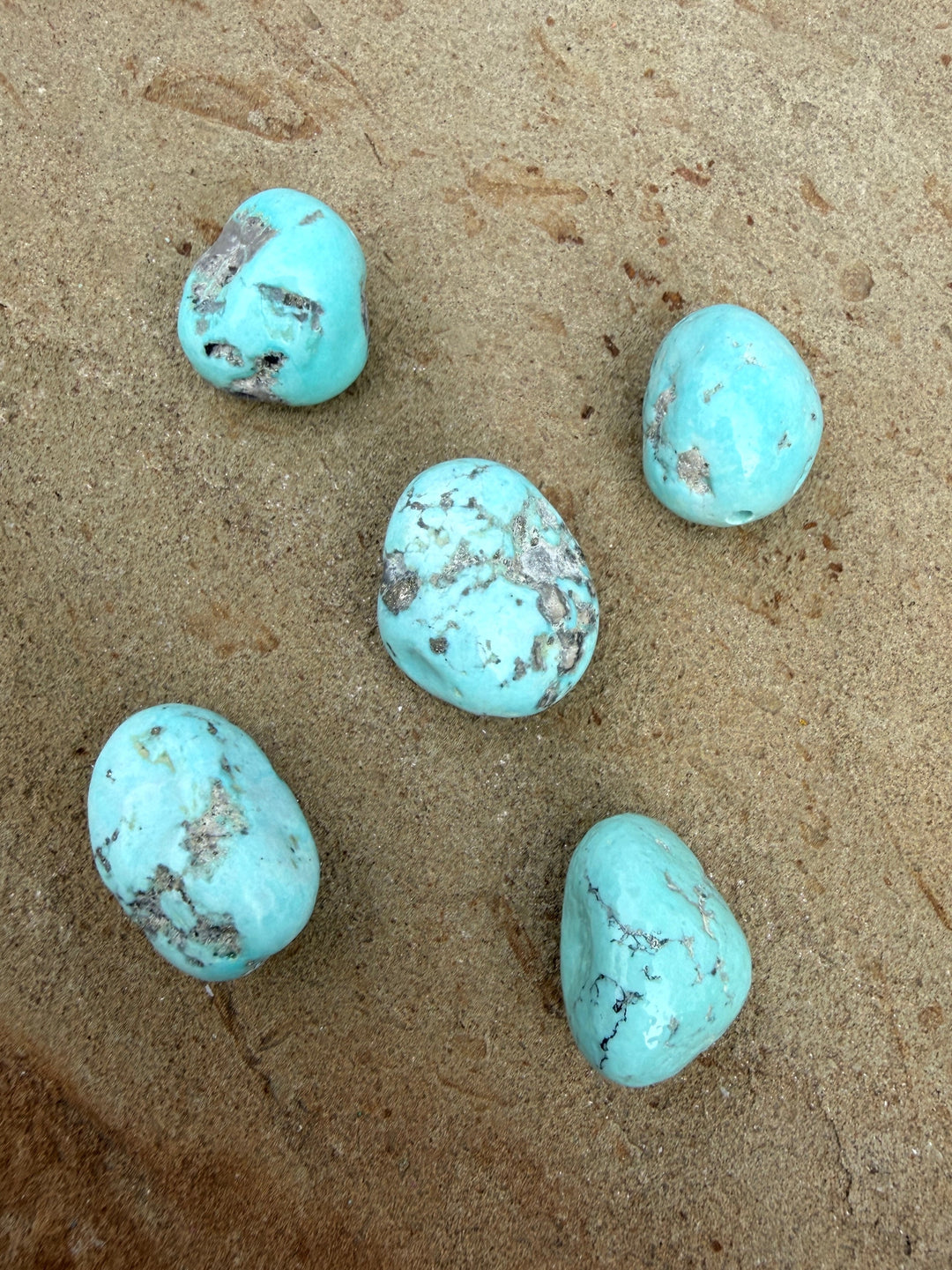 White Water Turquoise (Mexico) GIANT Nugget Focal Beads