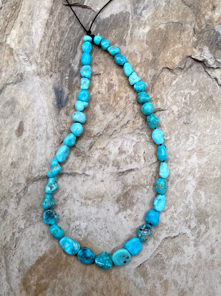 White Water Turquoise (Mexico) Nugget Beads 4-6mm ONE 8
