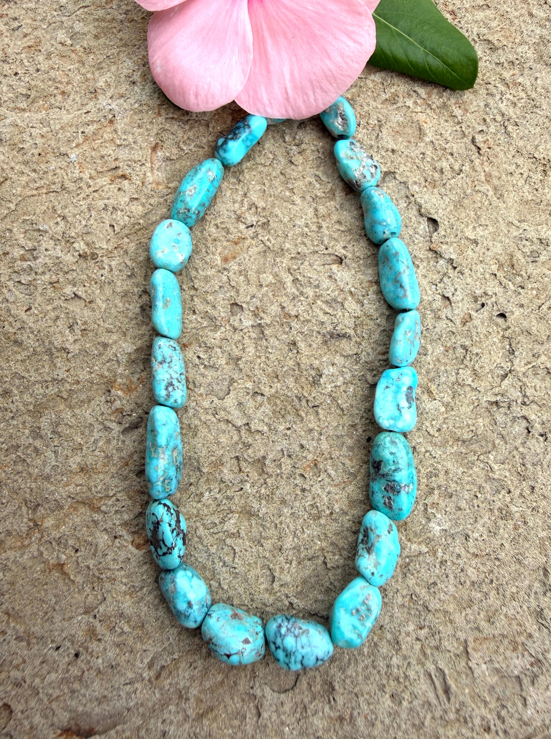 White Water Turquoise (Mexico) with Pyrite Graduated