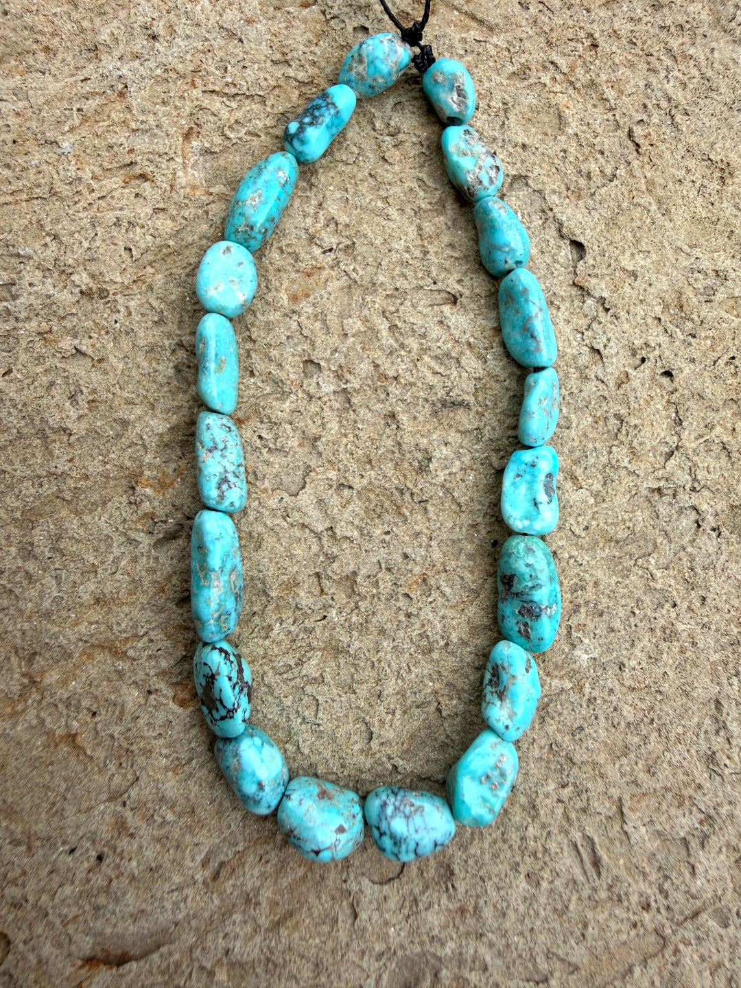 White Water Turquoise (Mexico) with Pyrite Graduated