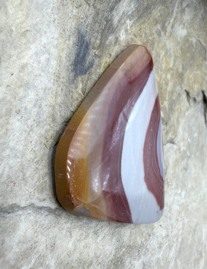 Zebra Stone (Australia) Freeform Cabochon 35x43mm - Zebra