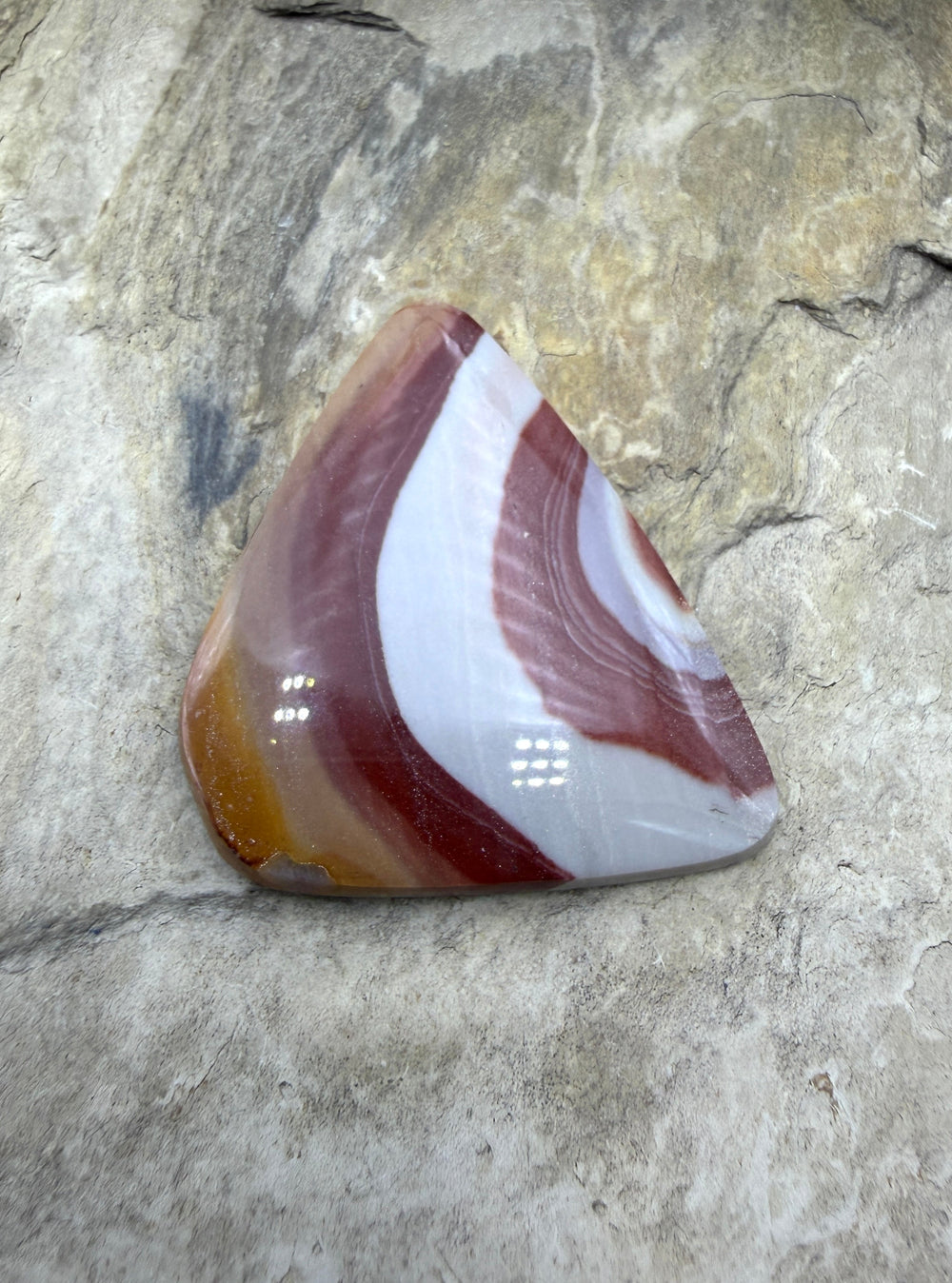 Zebra Stone (Australia) Freeform Cabochon 35x43mm - Zebra