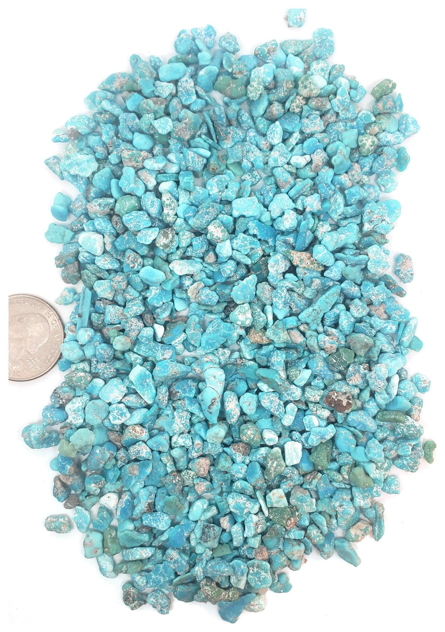 Bisbee 2 (Mex) Turquoise Unpolished Undrilled Nuggets (pkg