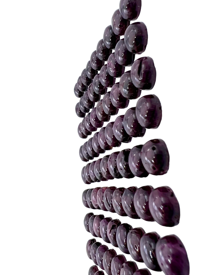 RARE High Quality Purple Spiny Oyster Cabochons 8mm Round Cabochons (package of 5 Cabs)