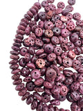 RARE High Quality Dark Purple Spiny Oyster 6mm Rondel Beads