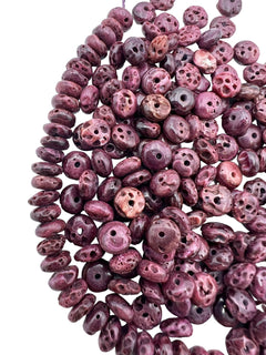 
	  
  
	  
	  
	  	
	    RARE High Quality Dark Purple Spiny Oyster 6mm Rondel Beads, (package of 8 beads)