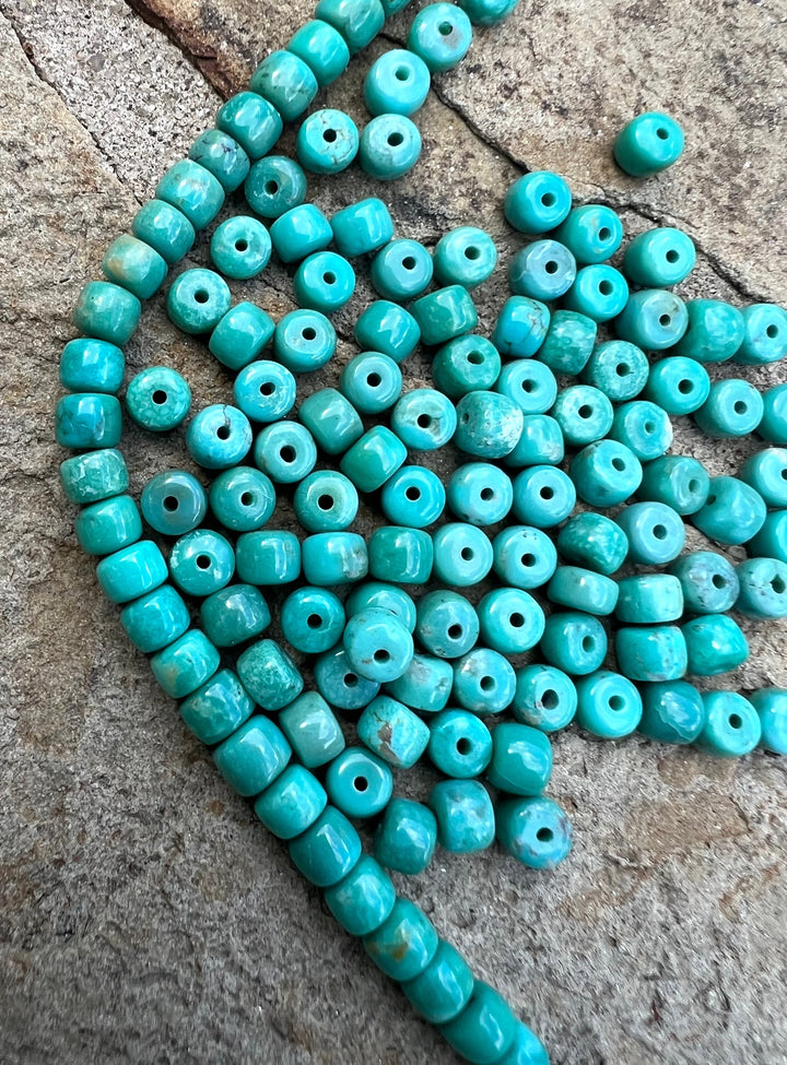 Campitos (Mex) Turquoise 5x4mm Pueblos Beads (Package of 10