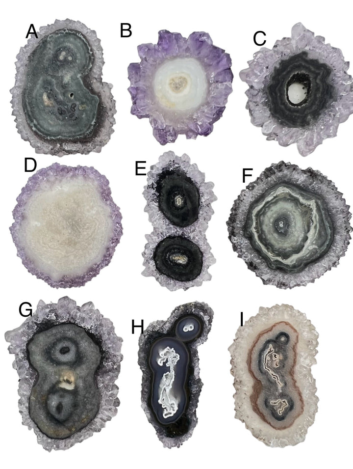Natural Amethyst Stalactite Slices BIG 45-60mm (Select One