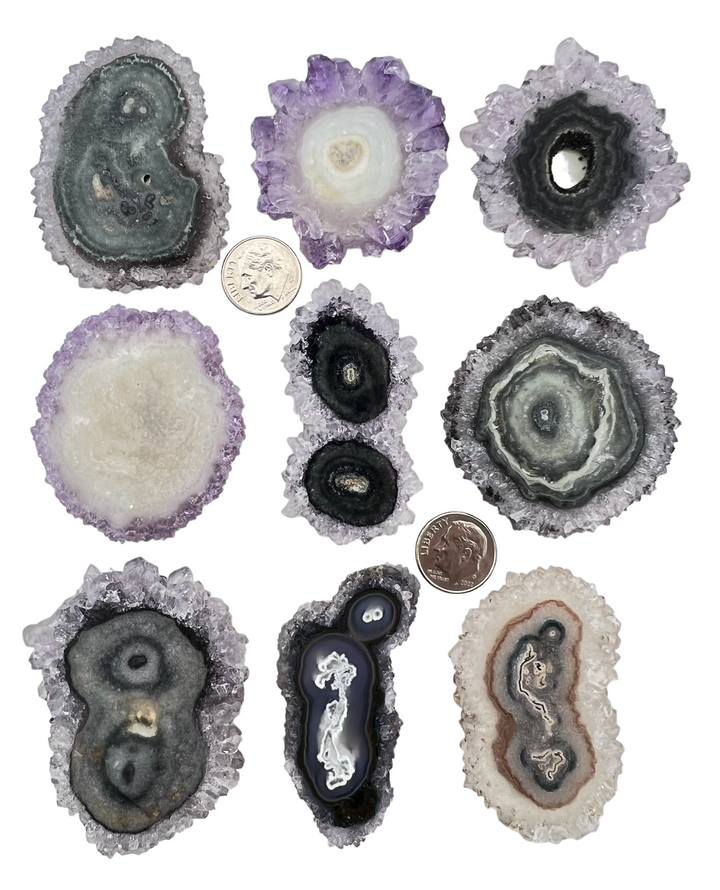 Natural Amethyst Stalactite Slices BIG 45-60mm (Select One