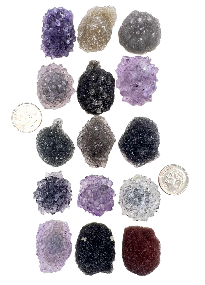 Natural Druzy Designer Freeform Cabochons From Uruguay