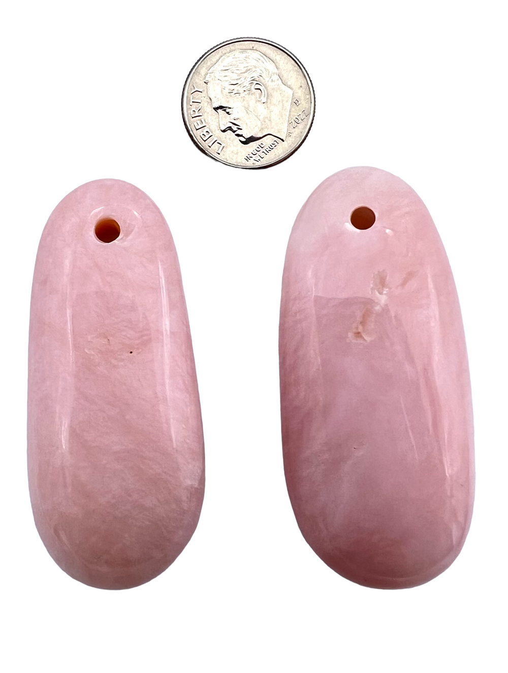 Peruvian Pink Opal BIG Chunky Freeform Focal Pendant Beads