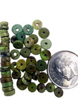 RARE Gaspeite (Canada) 4-5mm Heishi Beads (Package of 10